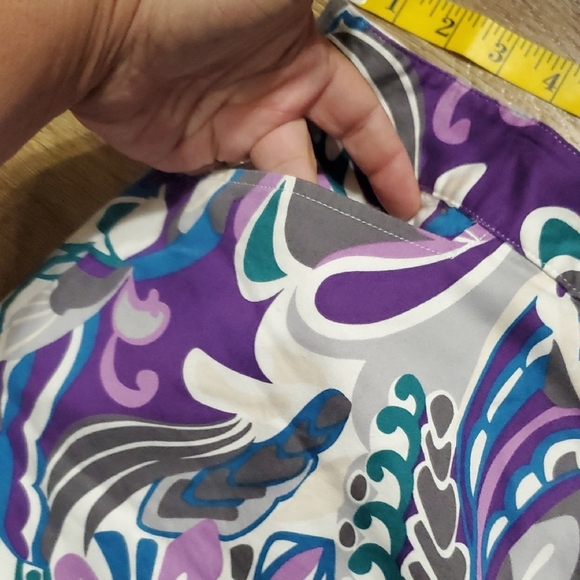 Lady Hagen Purple and Blue Patterned Skort - Picture 5 of 8